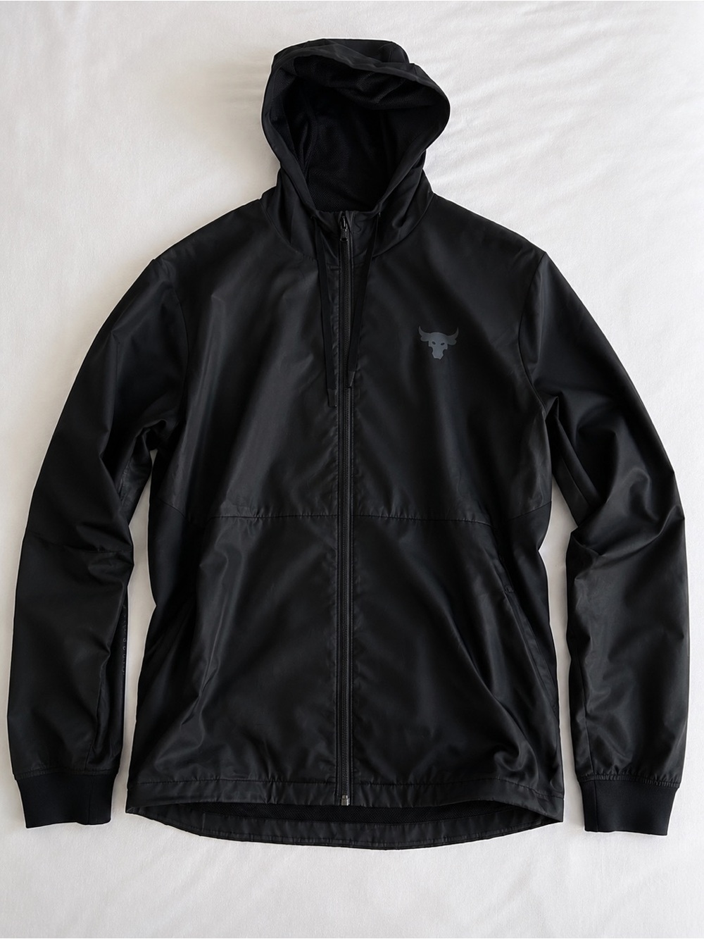 Under Armour Project Rock Black Full Zip Hooded Jacket XL